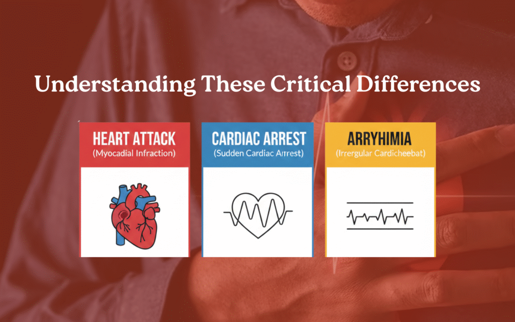 Heart Attack, Cardiac Arrest, or Arrhythmia? Understanding These Critical Differences