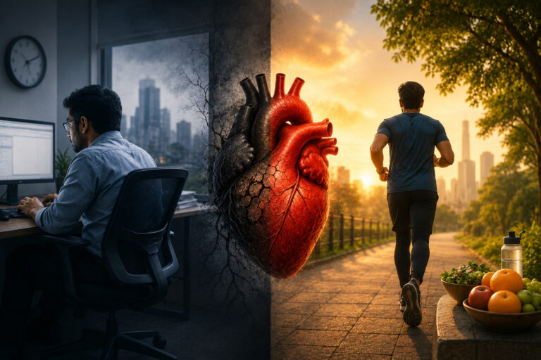 Why Sitting for 8+ Hours a Day Is a Bigger Heart Risk Than Many Indians Realize